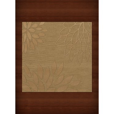 Dalyn Dover Area Rug DV17 Dv17 Wheat Floral Leaves 12' x 12' Square