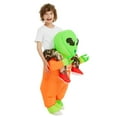 thumbnail image 5 of GOOSH 36 inch Kids Alien Costume, Alien Halloween Costume Blow Up Alien Costume, Funny Boys Girls Unisex Blow Up Halloween Costumes for Halloween Holiday Party Cosplay, 5 of 7