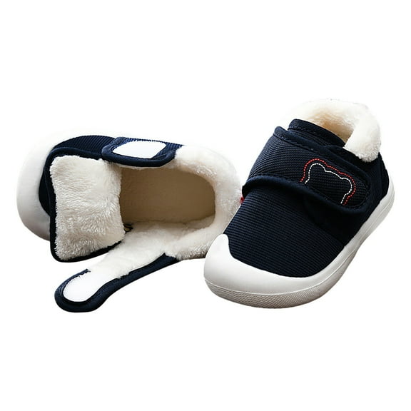 Otqutp Toddler Comfortable Shoes Baby Boys Girls Sneakers Fall and Winter Soft Sole Non Slip Padded Cotton Shoes Lightweight Shoes