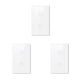 thumbnail image 3 of Monstrate US WiFi Tuya Touch Switch APP Sensor de control remoto Interruptores de panel de vidrio templado Reemplazo inteligente Blanco 2 bandas Type1 NO1 Monstrate CBP187291, 3 of 6