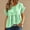 Green, variant on Dolkfu Retro Women'S Tops, Tees & Blouses Short Sleeve Crew Neck Pull-on Green Blouses & Tops Solid Casual Modern Green,L