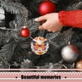 thumbnail image 5 of Vibrant Butterfly Print on White Adorned With Colorful Flowers - Christmas Ornament Xmas Keepsake Ceramic Ornaments Holiday Decorations for Tree Christmas Gift Ideas 2.95in, 5 of 6