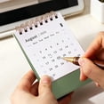 Homesteed Small Desk Calendar 2026-2027 Standing Desktop Flip Calendar ...