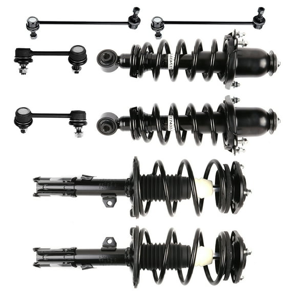 ECCPP Front and Rear pair Strut Spring Assembly Stabilizer Bar Link Stabilizer Bar Link Kit Fits 2005-2010 for Scion tC replace for 172391 172390 172400L 172400R K750009