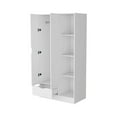 thumbnail image 4 of Newboti Furniture Cimarron 2-Door Armoire with Open Compartment White 23887, 4 of 7
