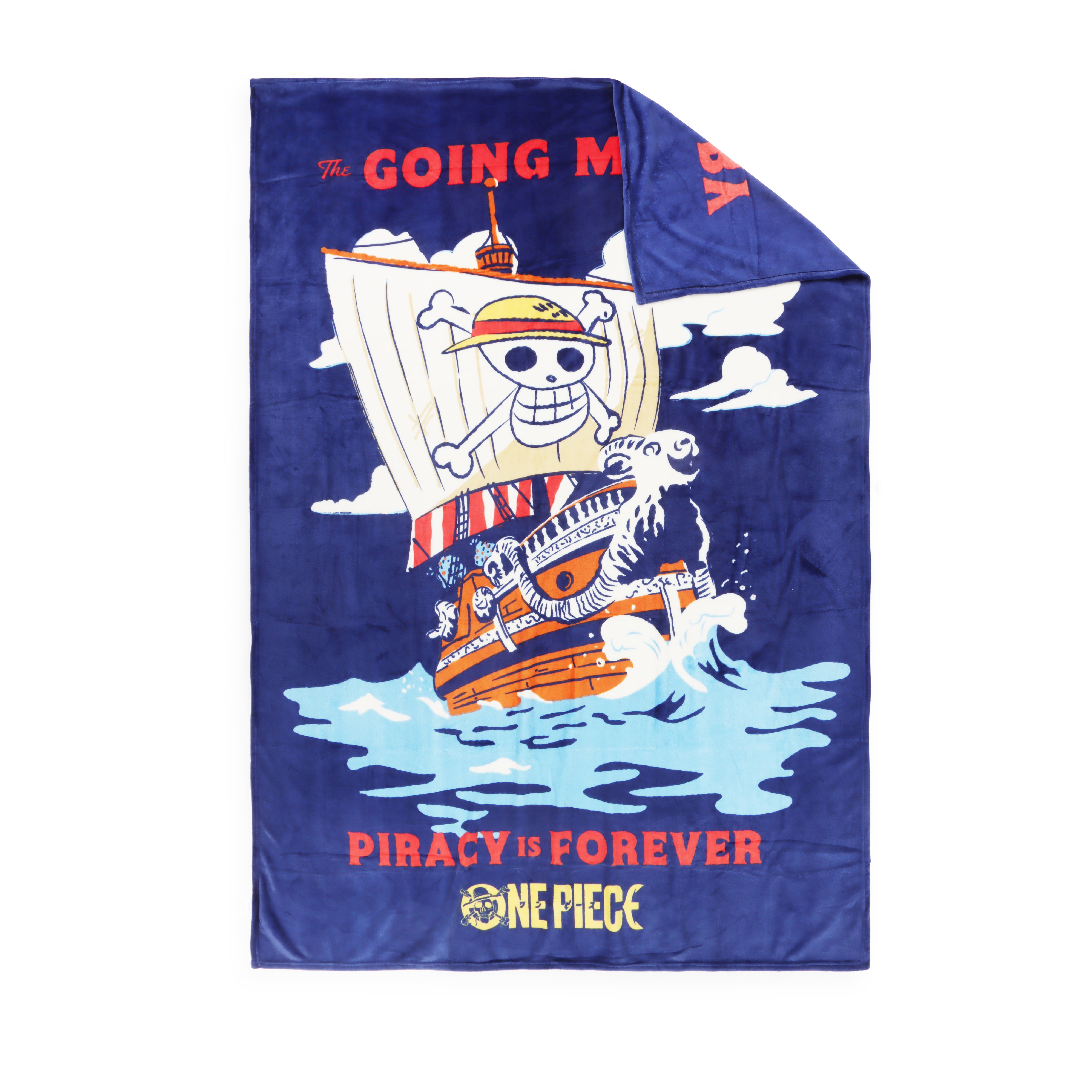 One Piece Kids Silk Touch Blanket, Piracy Forever, Multicolor, Neflix, 62" x 90"