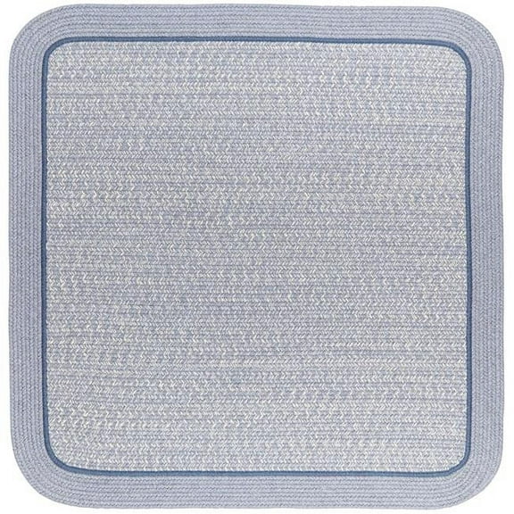 Rhody Rug CC98R096X096S 8 ft. Casual Comfort Sunrise Blue Banded Braided Rug, Square