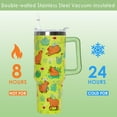thumbnail image 6 of 40 Oz Capybara Tumbler With Handle 40oz Capybara Theme Tumbler With Lid Straw Double Insulated Travel Coffee Mug Womens Cup Gifts, 6 of 6