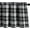 Black 2, variant on Buffalo Check Valance for Windows, Blue and White Kitchen Garden Farmhouse Valance 18 Inch Long Rod Pocket Valance for Small Windows, One Panel