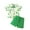 Green, variant on SwiftWear Toddler Baby Boy St Patricks Day Outfit Clover Print Short Sleeve Button Down Shirt Pockets Shorts Set 6M-4T