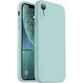 thumbnail image 1 of TEMOGU-Compatible with iPhone XR Case, Upgraded Liquid Silicone with [Flat Edges] [Camera Protection] [Soft Anti-Scratch Microfiber Lining] Phone Case for iPhone 10 XR 6.1 inch - Mint, 1 of 4