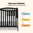 thumbnail image 4 of Dream On Me Chelsea 5-in-1 Convertible Crib, JPMA Certified, Black, 4 of 7