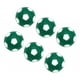thumbnail image 4 of Juego de 6 futbolines de plástico de lujo, repuesto para mini futbolín Verde, 4 of 9