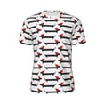 thumbnail image 5 of Wukai Christmas Dachshund Print Men's Short-Sleeved Mesh T-Shirt,Quick-Dry Short Sleeve Workout T-Shirt-3X-Large, 5 of 8