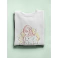 thumbnail image 3 of Manga Girl Reading Book Sweatshirt Women -Image by Shutterstock, Female 4X-Large, 3 of 4