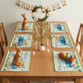 thumbnail image 4 of Easter Placemats Set of 4 Bunny Egg Carrot Truck Place Mats Spring Placemat Chick Green Buffalo Plaid Table Mats for Dining Kitchen Table Holiday Dinner Party Home Easter Decorations 13x19 Inch, 4 of 9