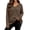 a01Coffee, variant on Yyeselk Women's Plus Size (S-5XL) Waffle Long Sleeve Tops Loose Fit V Neck Tunic Knit Shirts Casual Fall Basic Sweaters Gray S