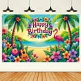 thumbnail image 4 of 1pc Summer Beach Banner Photography Background Hawaiian Party Decoration Children Birthday Party Supplies Baby Shower Banner, 4 of 10