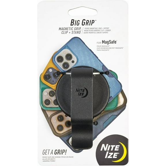 Nite Ize Big Grip Magnetic Grip Clip and Stand for MagSafe iPhones Only