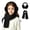 F051-Black, variant on hengsof 3PC Kids Winter Earmuff Gloves Scarf Set,Girls Toddler Children Thickened Earmuff Knit Neck Warmer Gaiter Mittens Fleece Set 3-12Y