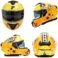 thumbnail image 5 of Casco para Motocicleta Bluelander de Doble Visera con Certificación ECE, Amarillo, Talla S, 5 of 5