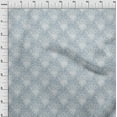 thumbnail image 3 of oneOone Polyester Lycra Grayish Blue Fabric Floral Mandala Sewing Fabric By The Yard Printed Diy Clothing Sewing Supplies 56 Inch Wide, 3 of 4