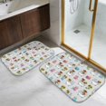 thumbnail image 5 of Highland Cow and Bathtub Print Bath Mat Set Of 2,Non-Slip Rug for Bathroom,Kitchen,Bedroom,Entrance, 30x17 and 23.5x15.7 Inches, 5 of 5
