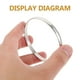 thumbnail image 5 of Brazalete de acero inoxidable unisex Brazalete de metal Brazalete simple Regalo para mujer, 5 of 6