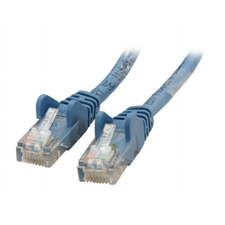 UPC: 0722868163382 | Belkin A3L791-30-BLU-S 30 ft. Cat 5E Blue Patch Cable CAT5e Snagless RJ-45M / RJ-45M