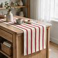 thumbnail image 3 of Sm:)e Red Boho Breakpoint Table Runner for Farmhouse Rustic, Seasonal Holiday Kitchen Dining Table Decoration for Home Party Decor 12x60 Inch, 3 of 7