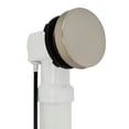 thumbnail image 6 of Westbrass D50P45SRE-07 45" Cable Drive Bathtub Drain Trim with Rotary Overflow Cover Knob, Pop-Up Stopper Sch. 40 PVC Fittings, Satin Nickel, 6 of 13
