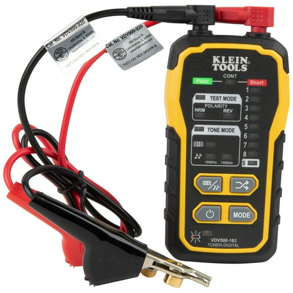 Klein Tools VDV500-163 Wire Tracer Digital Tone Generator Continuity Cable Tester for for Ethernet, Telephone, Speaker, Coax, and Data Cables RJ45, R