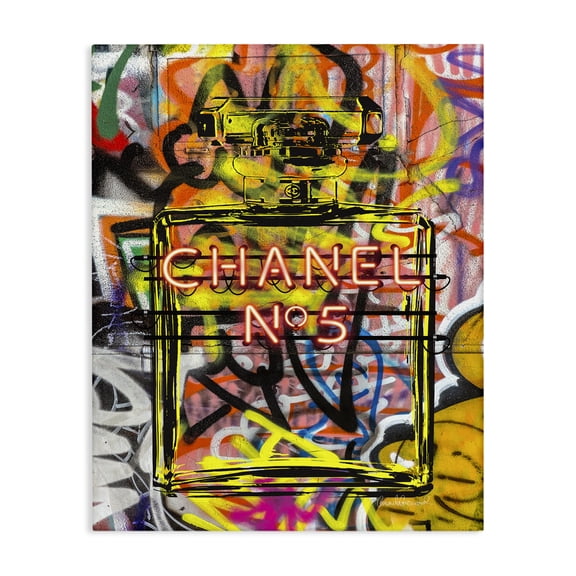 Stupell Industries Art Deco Fashion Designer Graffiti Neon Lights Canvas Art, 16 x 20, by Amanda Greenwood