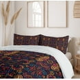 thumbnail image 6 of Ambesonne Eastern Duvet Cover Sets, Floral Glass Pattern, 2-King, Multicolor, 6 of 7
