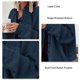 thumbnail image 3 of Chaqueta estilo camisa de punto gofre azul pavo real de gran tamaño con botones informales para mujer de otoño e invierno, 3 of 4