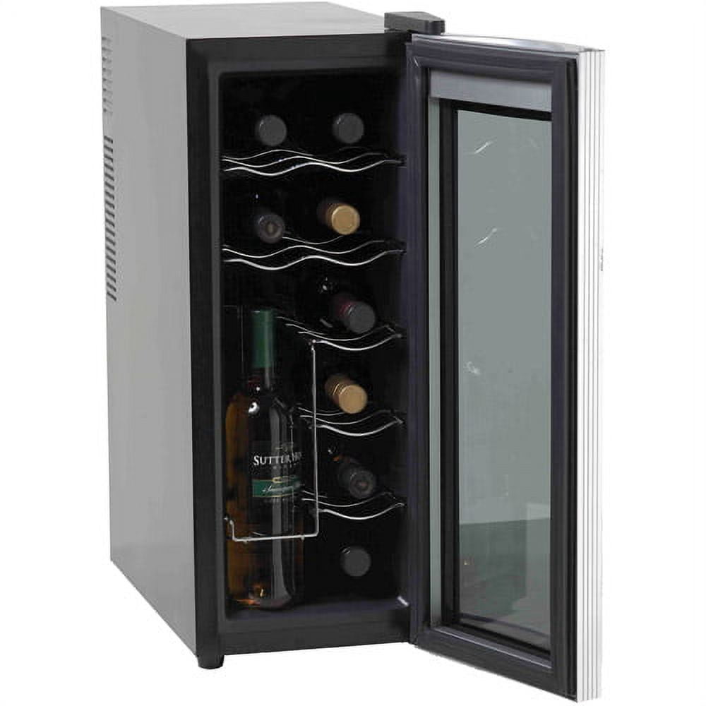 Avanti Thermoelectric 12-Bottle Beverage Cooler with Digital Display, Black,Platinum
