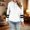 White, variant on Odbmxy Womens Hoodies Black Long Sleeve Womens Shirt Loose Striped with Pocket Athleisure Pullover Sweatshirts,XXL