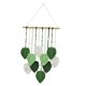 thumbnail image 2 of Tapiz tejido de fondo para decoración del hogar, adorno de cuerda de macramé para colgar en la pared. Verde, 2 of 9