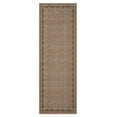 thumbnail image 4 of Nanan 2'x6' Scalloped Edge Area Rug, Machine Washable Low-Profile Woven Carpet, Non-Slip Soft Textured Rug for Living Room Bedroom Nursery Home Decor,Coffee, 4 of 8