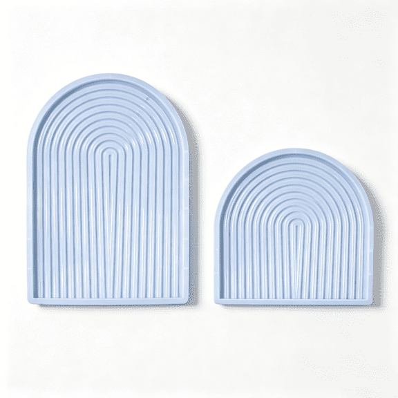 Small Arched Rainbows Silicone Resin Mold for DIY Tray, Coaster & Tabletop Ornament