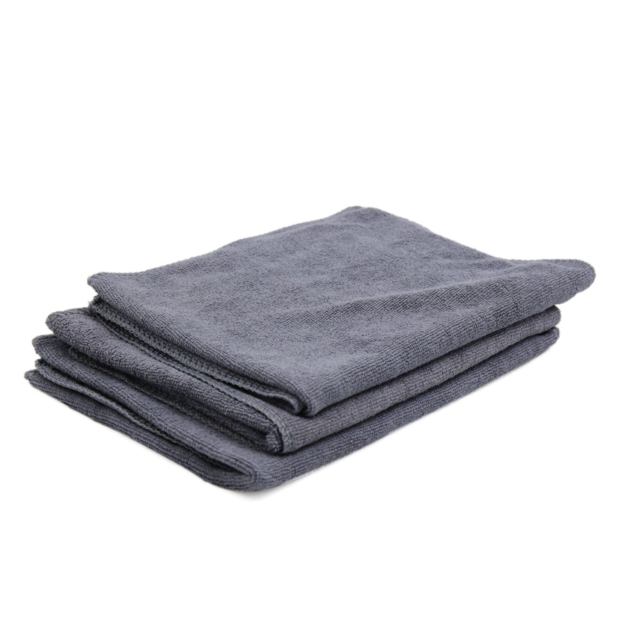 3 Pcs High Absorbing Microfiber Fabric Car Clean Cloth Towel Protective Gray