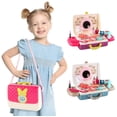thumbnail image 1 of Sentmoon Jouets d'Extérieur pour Enfants de 4 à 8 Ans Jouets de Noël Portables et Adaptés au Voyage Commode pour Enfants Jouets Valise pour Filles Ensemble de Sac à Dos de Voyage Lavable Commode de Simulation Ensemble de Jouets Cadeau d'Anniversaire, 1 of 7
