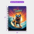 thumbnail image 5 of Retro Surfing Chinese Shar-Pei in Cool Sunglasses Hello Summer Waves Spiral Bound Journal Dog Lover 5x7in Spiral Notebook - 10001, 5 of 5