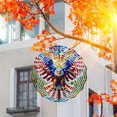 thumbnail image 2 of 10 inch 3D Flag Eagle Wind Spinner, Unique Metal Hanging Kinetic Wind Sculpture, Yard and Garden Ornament, 2 of 9
