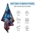 thumbnail image 2 of Wildflowers Butterfly Beach Towel, Microfiber Beach TowelsAbsorbent, Compact, Beach Blanket, Lightweight Towel for The Swimming, 2 of 7