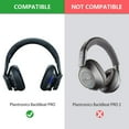 thumbnail image 1 of Almohadillas de espuma para auriculares Plantronics Backbeat Pro Bluetooth inalámbricos con cancelación de ruido (negro), 1 of 2