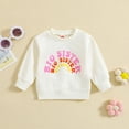 thumbnail image 2 of Gubotare Girls Long Sleeve Shirt Long Sleeve Boys Girls Kids Toddler T-Shirt (White,6-12 Months), 2 of 8