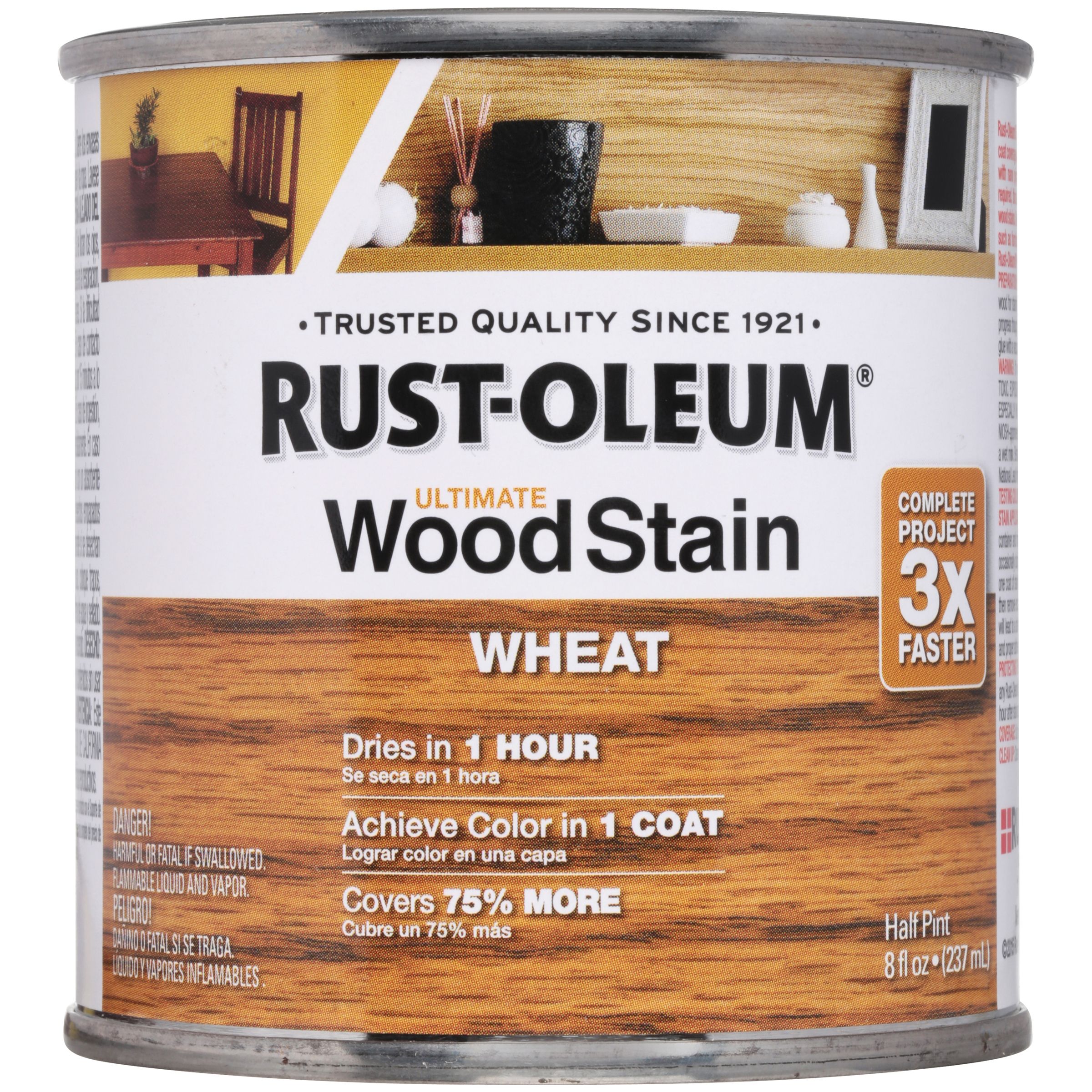 Rust-Oleum Wheat Wood Stain, 8 fl oz - image 4 of 4