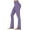 Purple, variant on Yuyuzo Flare Pants for Women High Waisted Yoga Pants Side Split Bootcut Wide Leg Bell Bottom Trousers