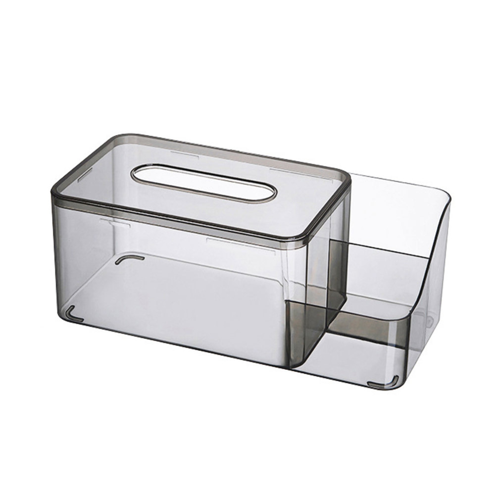Clear Plastic Tissue Dispenser Box 2 in 1 Rectangle Paper Tissue Napkin